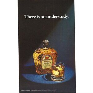 Seagrams Crown Royal Blended Canadian Whisky Vintage Print Ad 1970